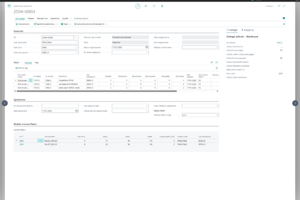 WMS Tasklet Factory Pallet della Spedizione Warehouse - Innovio