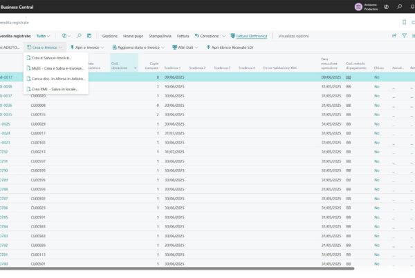Fatturazione Elettronica Business Central Innovio