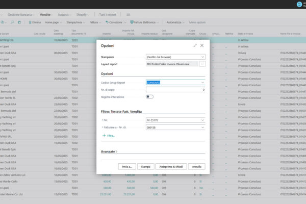 Pacchetto stampe documentali Business Central Innovio