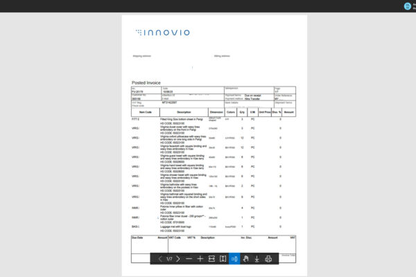 Pacchetto stampe documentali Business Central Innovio