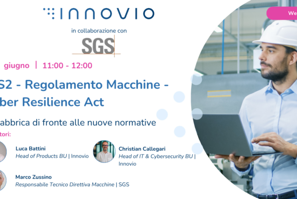 NIS2 - Regolamento Macchine - CRA - Webinar Innovio