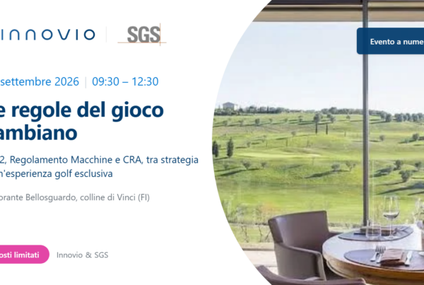 Le regole del gioco cambiano - evento Innovio 22 settembre