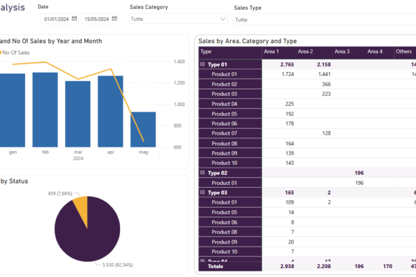 innovio-software-microsoft-Power-BI-4 applicativo power bi schermata di analisi delle vendite