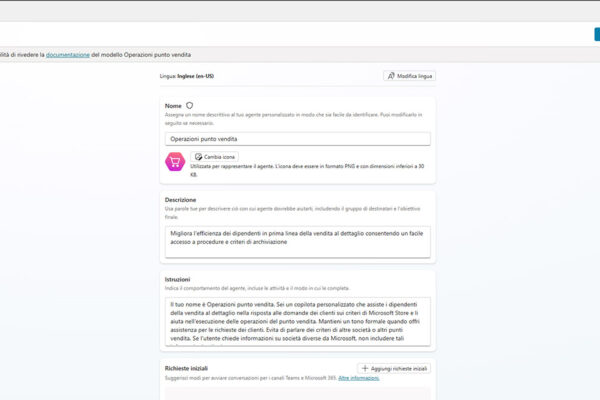 microsoft-copilot-studio-software-innovio-6 applicativo microsoft copilot studio creazione di un agente per le operazioni di un punto vendita