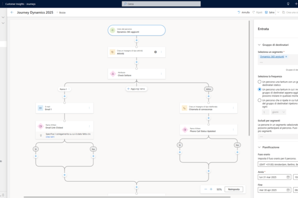 microsoft-dynamics-customer-insight-innovio-11 applicativo microsoft dynamics 365 customer insights schermata di modifica di un percorso