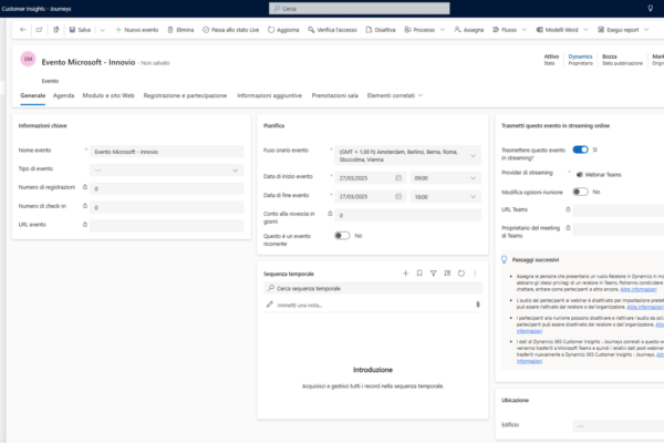 microsoft-dynamics-customer-insight-innovio-13 applicativo microsoft dynamics 365 customer insights schermata eventi