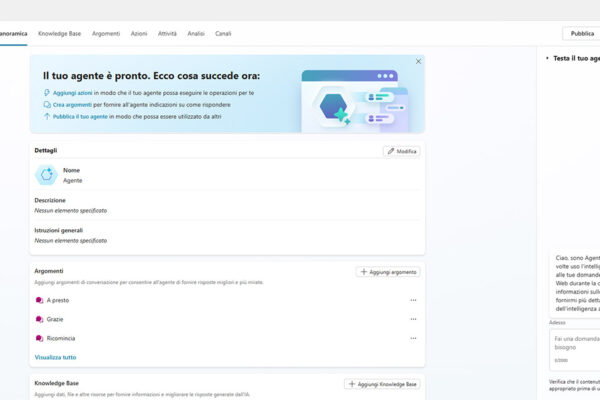 schermata-principale-microsoft-copilot-studio-software-innovio applicativo microsoft copilot studio visualizzazione della panoramica